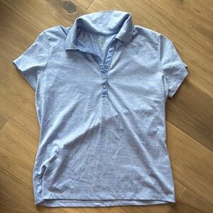 Izod Golf Heathered Blue Polo